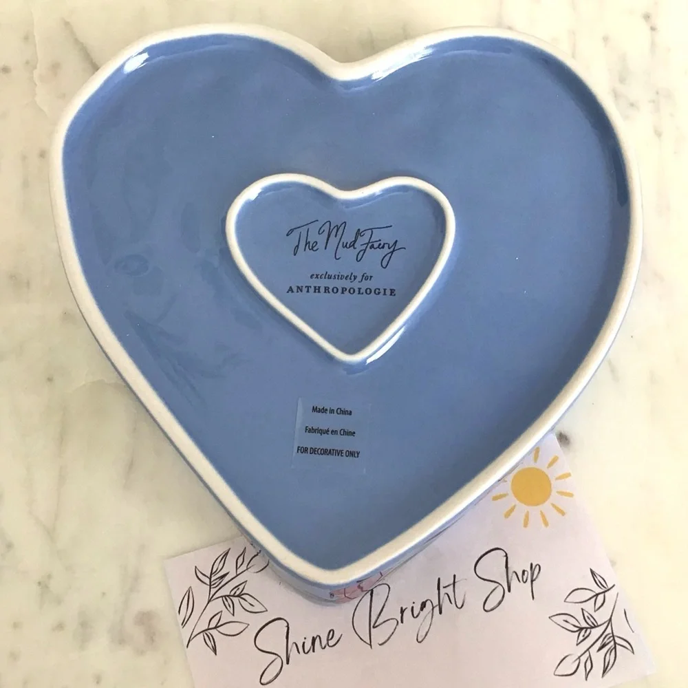 Anthropologie Mud Fairy Trinket Dish Jewelry Tray Glazed Stoneware New In Box - Picture 11 of 11